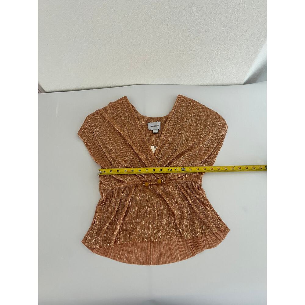 Women's Gold Anthropologie Top - Picture 13 of 14